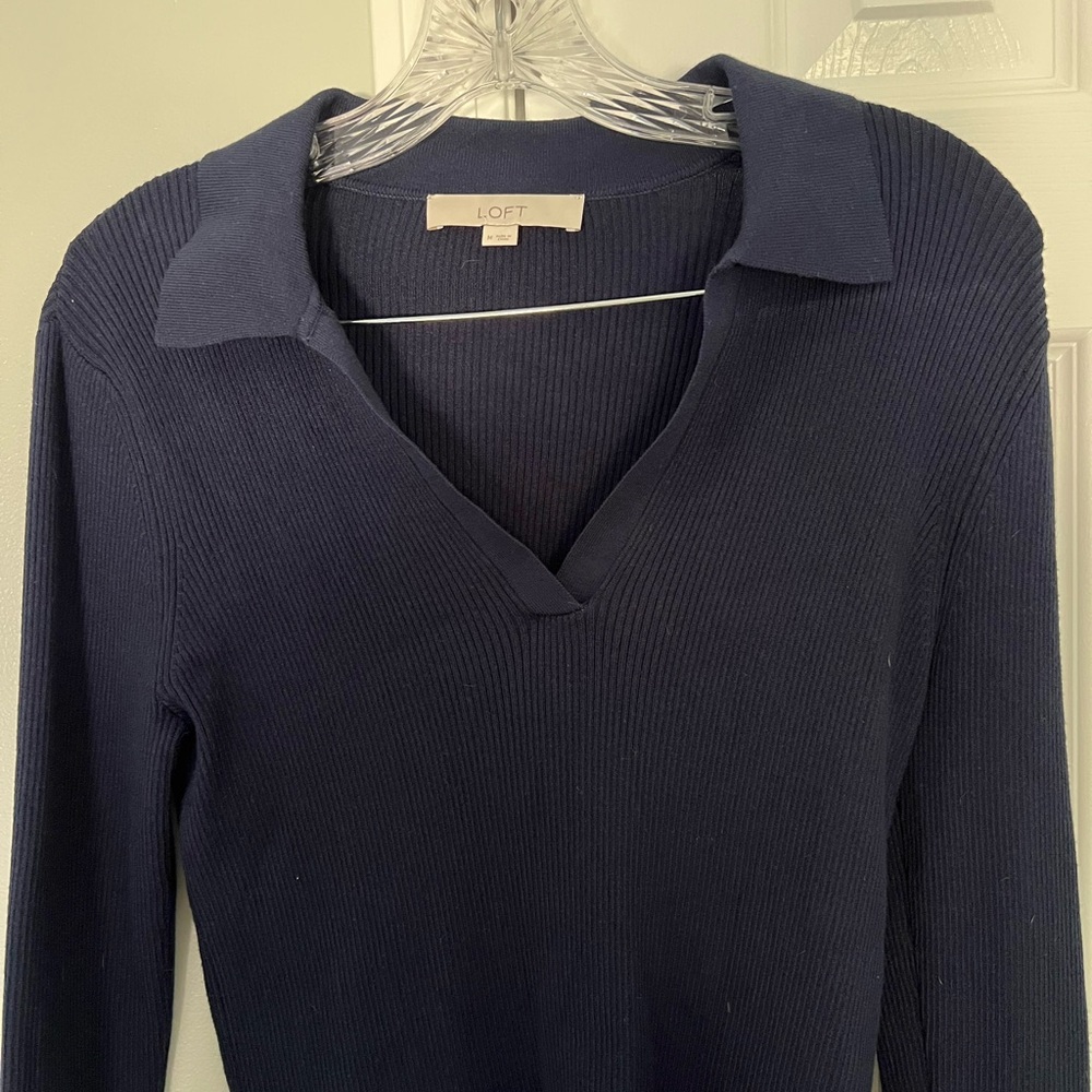 Loft Ribbed Knit Sweater - Picture 4 of 7